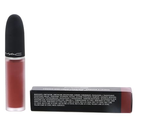 Miniatura 4 de MAC Powder Kiss Lápiz labial líquido 989 Mull It Over (Dirty Peach) - 0.17 fl oz 0.2 fl oz