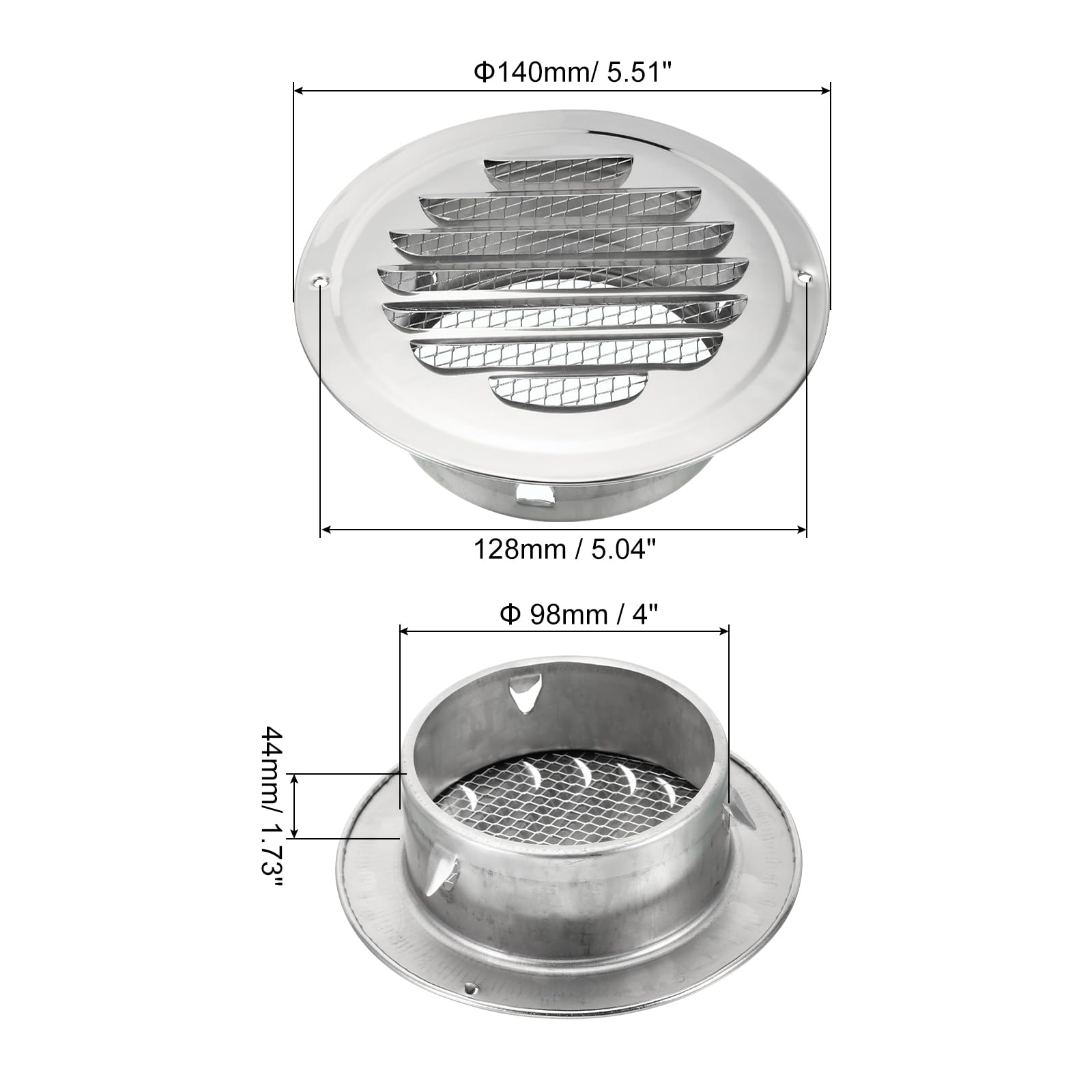PATIKIL 4" Round Soffit Air Vents - Image 2