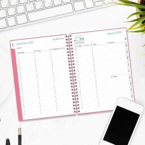 Miniatura 7 de Agenda y agenda de citas 2026  Agenda por hora de enero de 2026 a diciembre de 2026, libro de citas semanal 2026 con intervalo de 30 minutos, 6.4 x