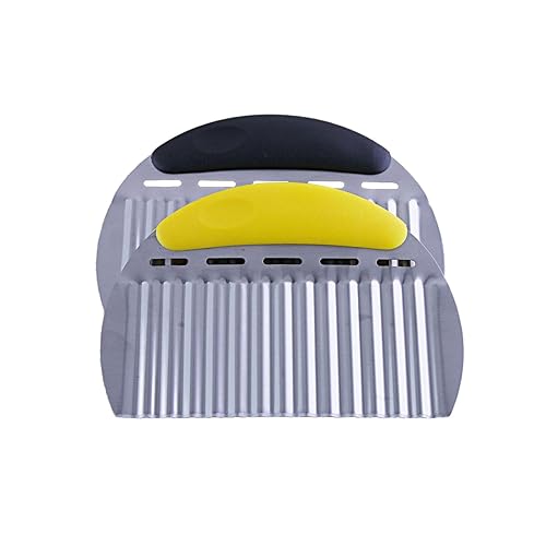 2 Pcs Stainless Steel Crinkle Chopper & French Fry Cutter