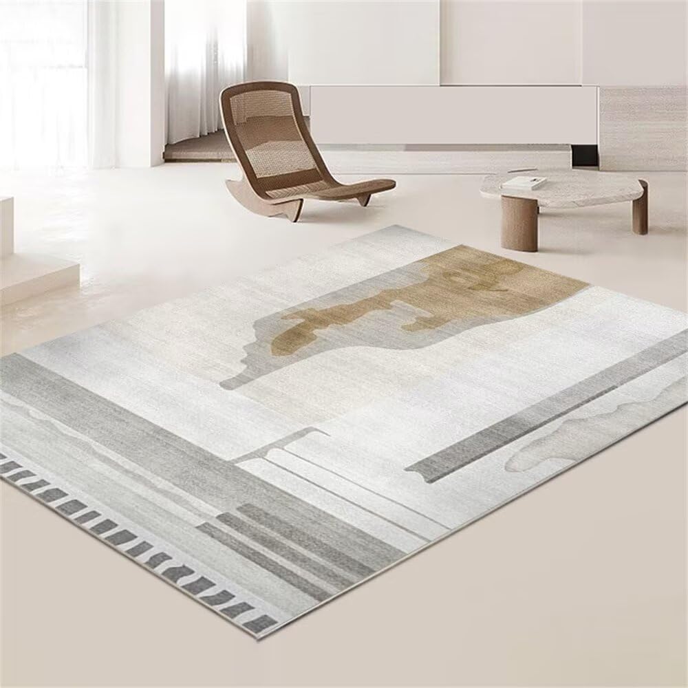 Tapis résistant à l'usure gris 120x200cm facile d'entretien