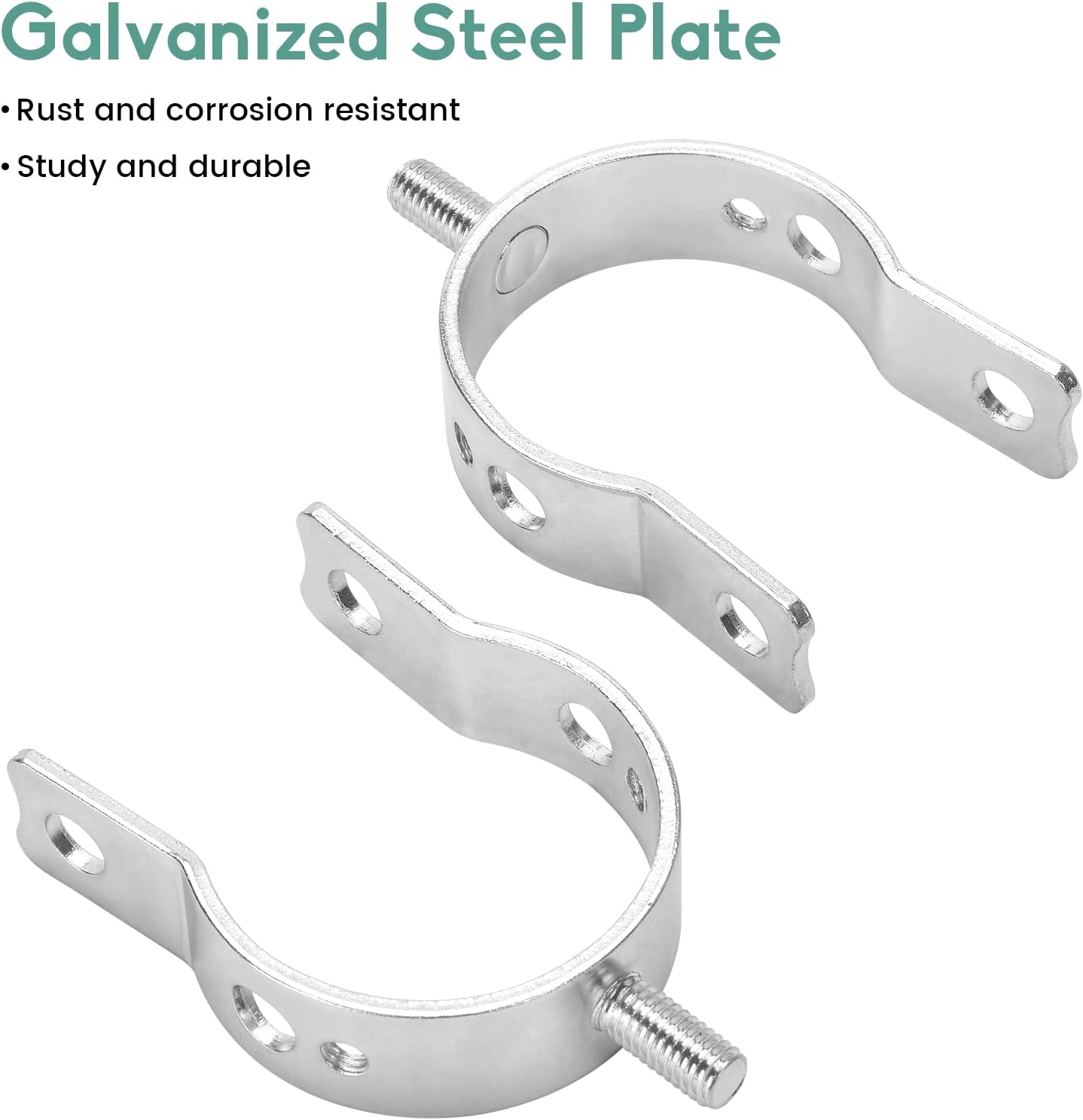 Universal Tube Bracket Kit for Automatic Gate Opener System, Suitable for 1.6'' to 2'' Tubes, Easy Installation