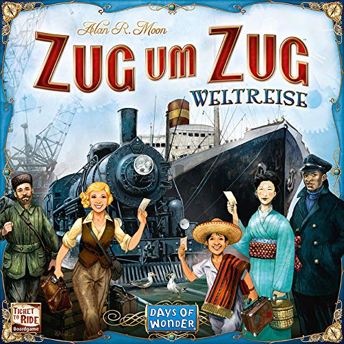 Days of Wonder, Zug um Zug – Weltreise, Familienspiel, Brettspiel, 2-5 Spieler, Ab 10+ Jahren, 90+ Minuten, Deutsch – Bild 3