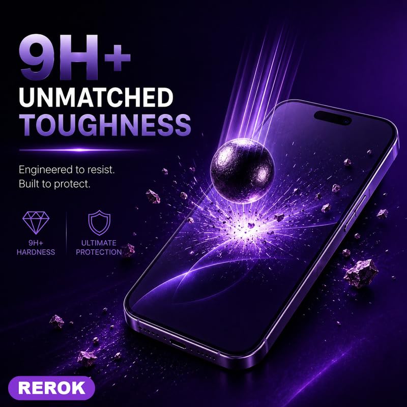 Image of Anti-Glare Matte Tempered Glass Screen Protector for iPhone 15 [Pack of 2] | Anti-fingerprint, Edge-to-Edge Coverage, Scratch Resistant, Case Friendly with Easy Installation Kit.