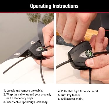 Master Lock Anahtarlı Siyah Python Bisiklet Kilidi, Ayarlanabilir Metal Kablo Kilidi, Dış Mekan Ekipmanları, Bisikletler, 6 Ayak Uzunluğunda, 8417D için Hava Koşullarına Dayanıklı Vinil Kaplamaya
