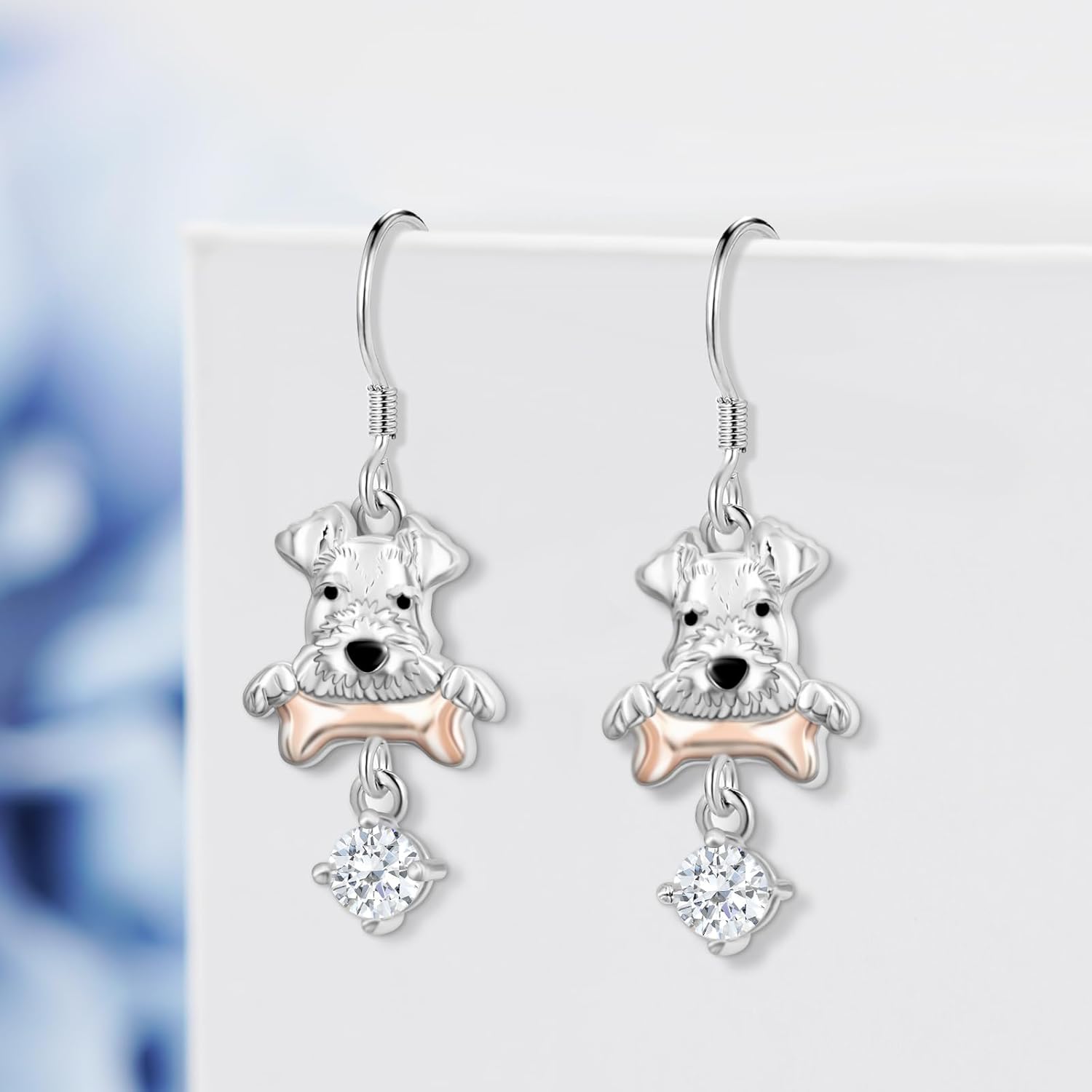 Black Cat/Corgi/Schnauzer/Teacup Cat/French Bulldog/Yorkie/Pug Earrings Cute Animal Dangle Earrings for Girls Women Birthday Halloween - Image 2