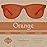Orange Color Therapy Glasses for Chakra Healing, Chromotherapy, and Mood