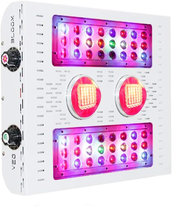 400W Dimmable LED Grow Light Full Spectrum Including UV and IR, with Veg&Bloom Dimmers for Indoor Plants Veg and Flower -Professional Edition (400W)