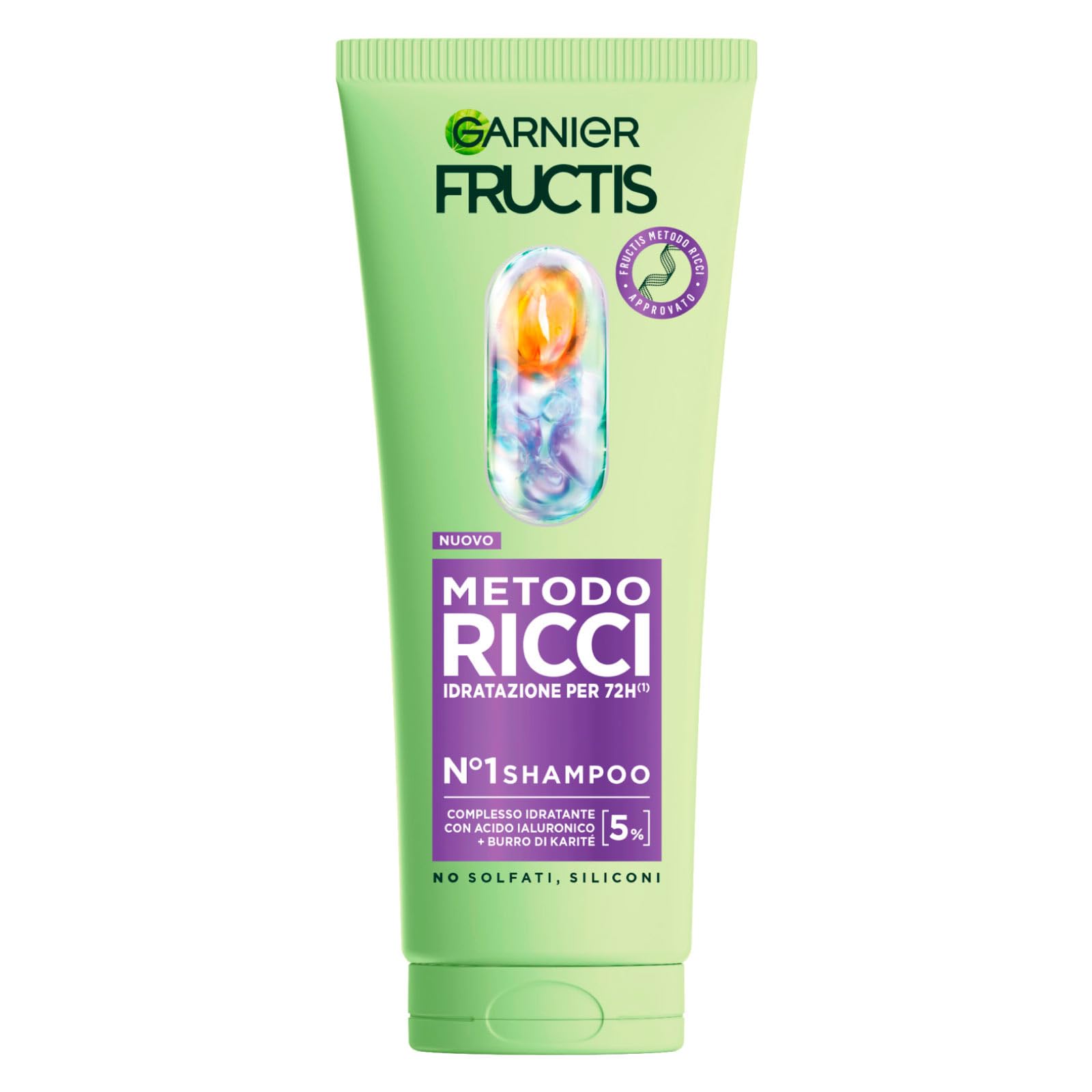Kit Routine Completa Garnier Fructis Metodo Ricci: Shampoo, Maschera, Pre-Shampoo, Spray Idratante