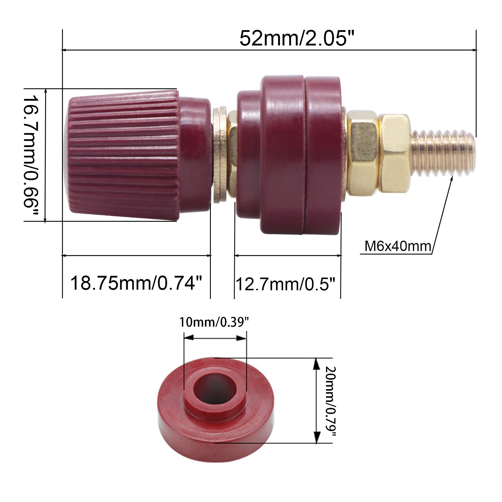 Amazon.com: Zovfam Remote Battery Terminals, M6 150A 12V Copper