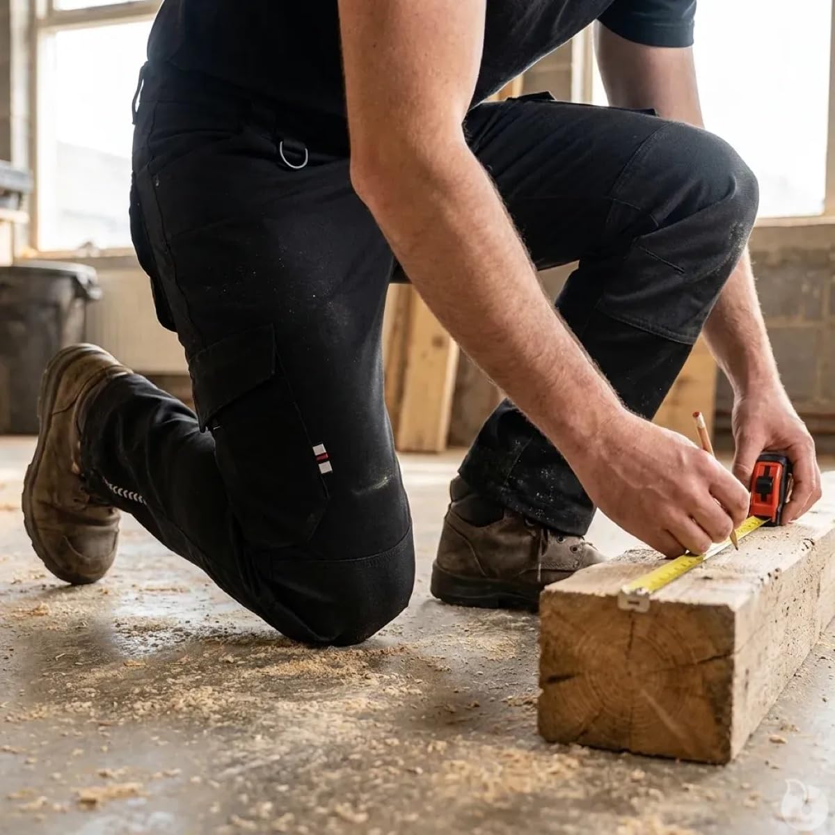Herock XENI Arbeitshose für Männer, 97% Baumwolle 3% Elasthan, Multi-Pocket, 2-Wege-Stretch, Cordura-Verstärkung