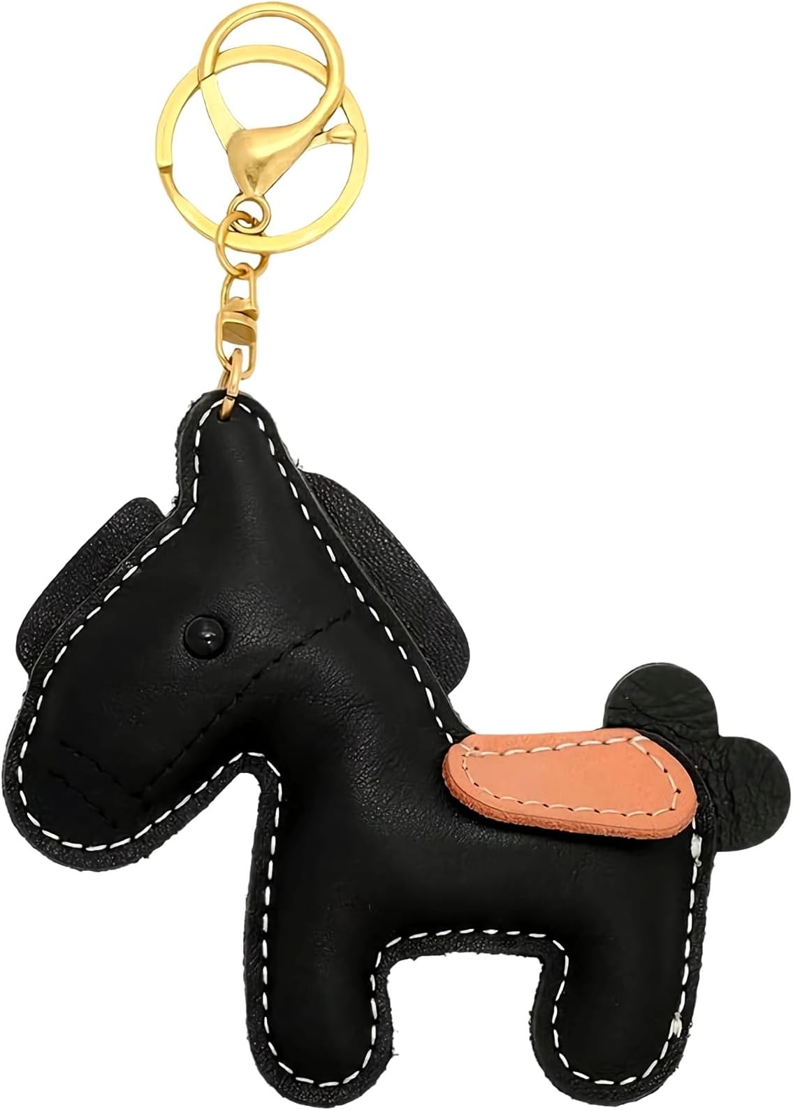 Pferde Leather Bag Charm Keyring, Purse Pendant for Women, Handbags