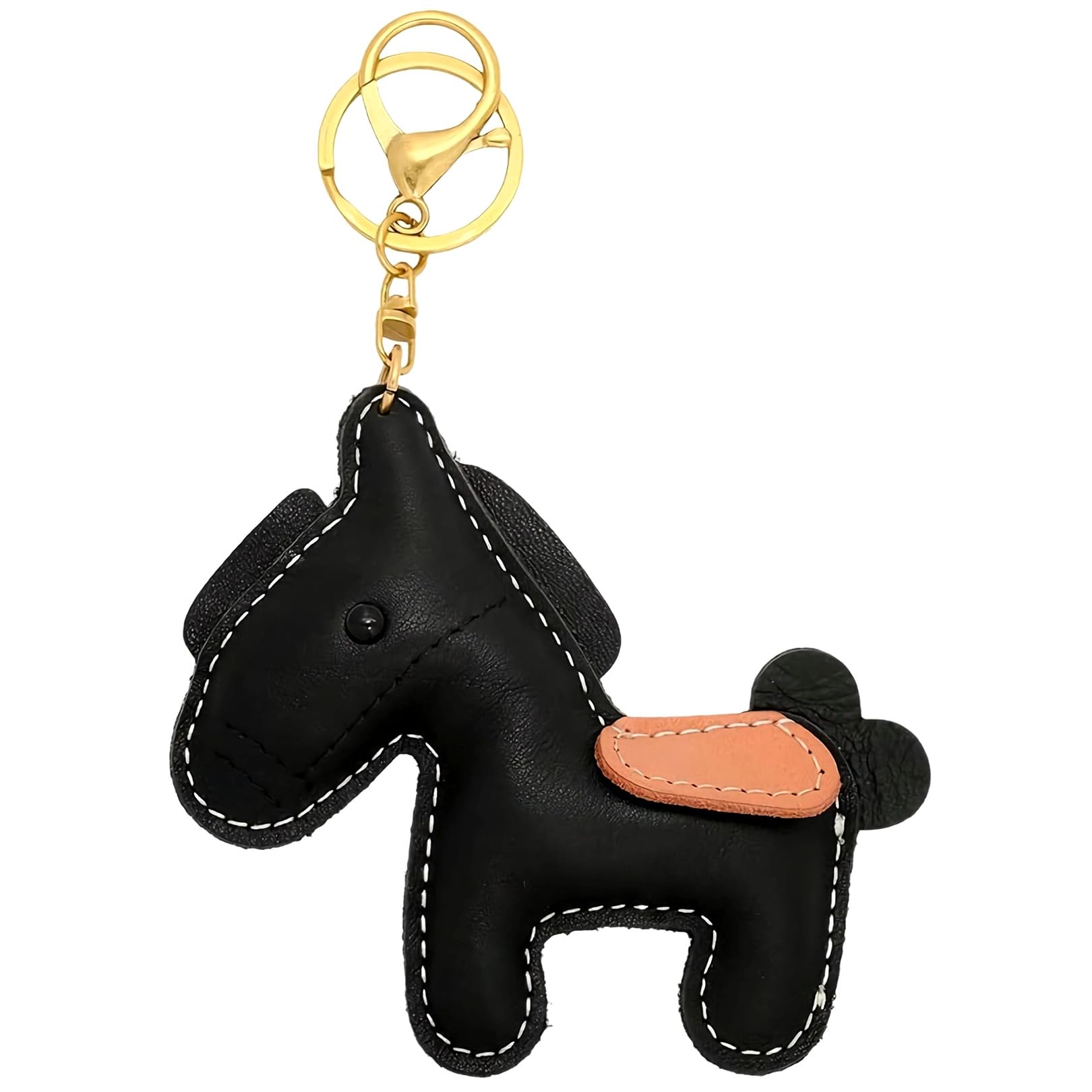 Pferde Leather Bag Charm Keyring, Purse Pendant for Women, Handbags