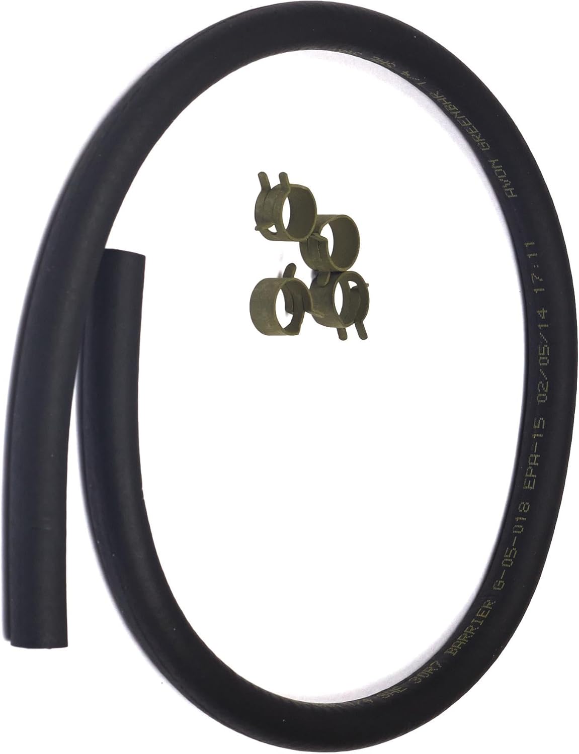 Replacement 5414K Fuel Hose with Clamps for Briggs & Stratton, 0.50 X 0.50 X 25.25 inches