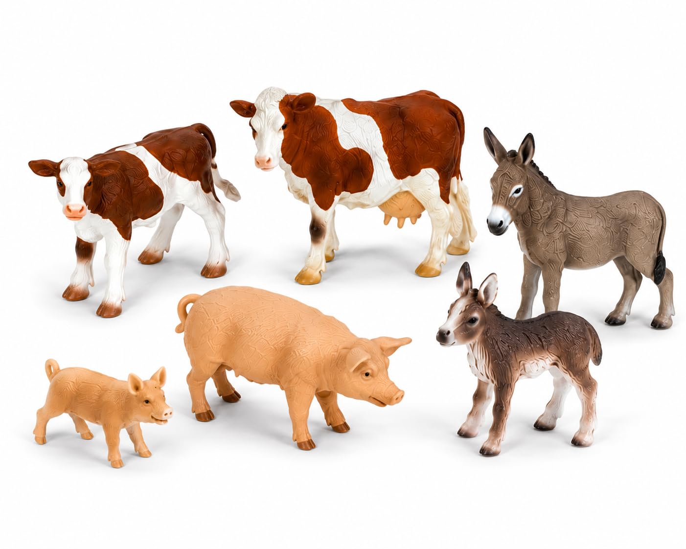 FunLab Fattoria in Legno FSC da Esterno con 12 Animali Dipinti a Mano | Set Fattoria Completo | Giochi Montessori, Fattoria Giocattolo con Recinti e Stalle, 3+ Anni