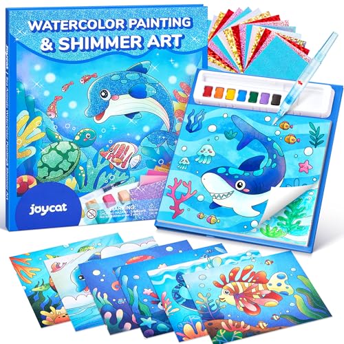 JoyCat Libri da colorare con acqua, Attività artistiche e creative, Arte senza disordine per bambini 4-8 anni, Kit e forniture creative, Attività fai-da-te, Regali per ragazze e ragazzi
