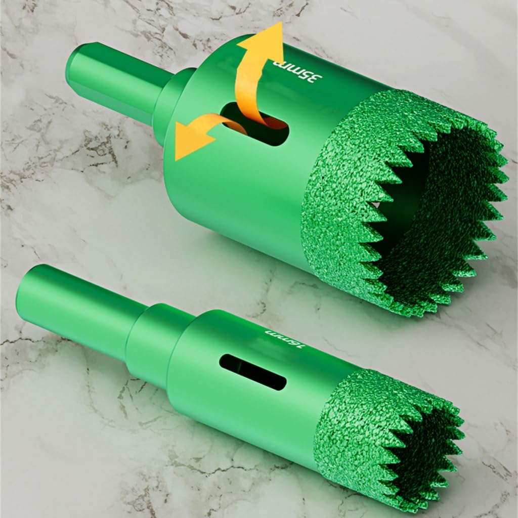 Precise Tile and Glass Dry Drill Bit Long Life Fast Drilling Triangles Shanks