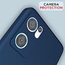 Pikkme Back Cover for Oppo Reno 7 5G | Camera Protection Shockproof Soft Matte Silicone Bumper Case (Blue) gallery image