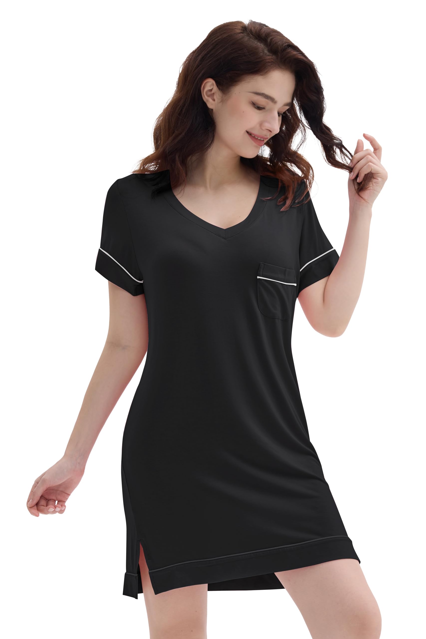 Joyaria 95% Bamboo Viscose Cooling Night/Sleep Shirt