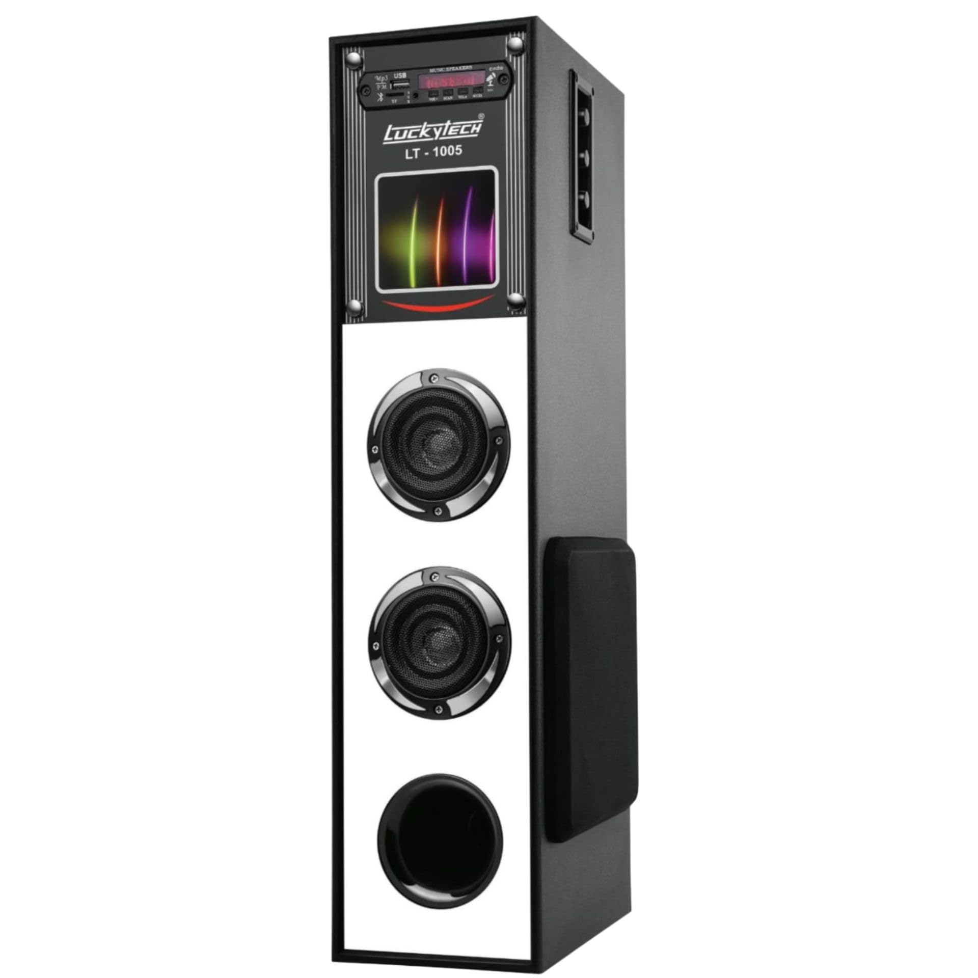 Multimedia Bluetooth Home Theatre Tower Speaker System 80W with FM/USB/AUX/Bluetooth Support & Remote Control (LT - W1005, 2.0 Channel)