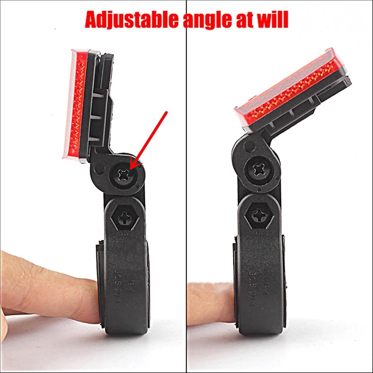 Bike Reflectors 5sets Bicycle Handlebar Reflector Set, Front & Rear Safety Warning Light Lens