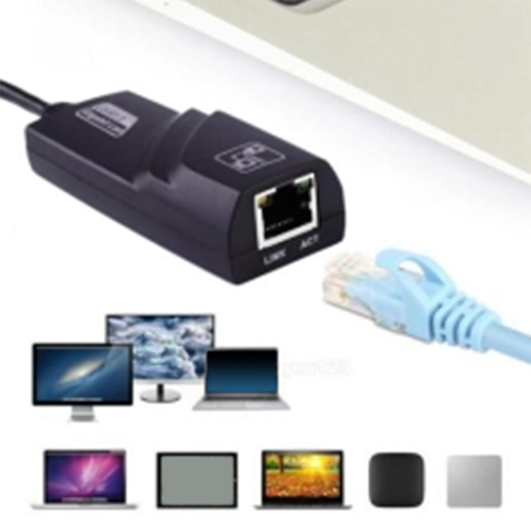 10X Carte LAN USB 3.0 vers Gigabit USB Carte Réseau 1000 Mbps pour Android TV Laptop Desktop