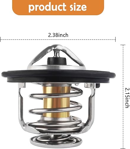 Miniatura 2 de Termostato para automóvil, termostato refrigerante de motor resistente compatible con Honda Civic Accord Acura EL CL, termostatos de motor de