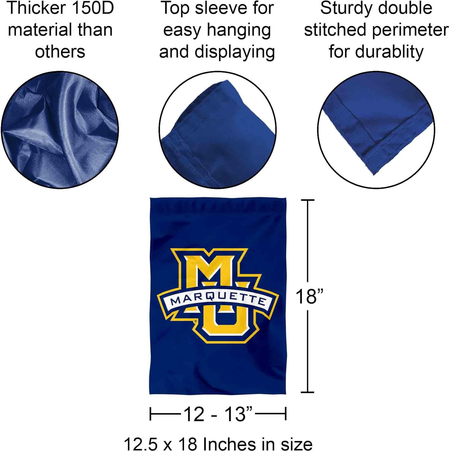 Marquette Golden Eagles Garden Banner Flag - Image 3