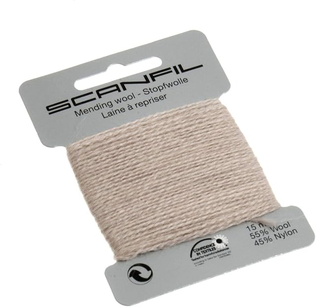 Scanfil 40020-108 Darning Thread, Beige, 15 m