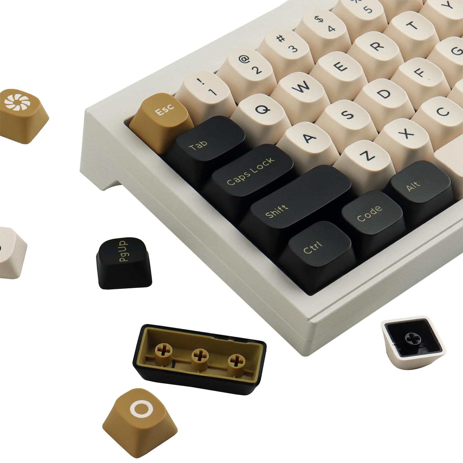 Hyekit PBT Keycaps – YMK Profile Double Shot, keycap 75%, 172 tasti set completo, Cool Custom Keycap set per tastiera meccanica Cherry Gateron MX, Dusk
