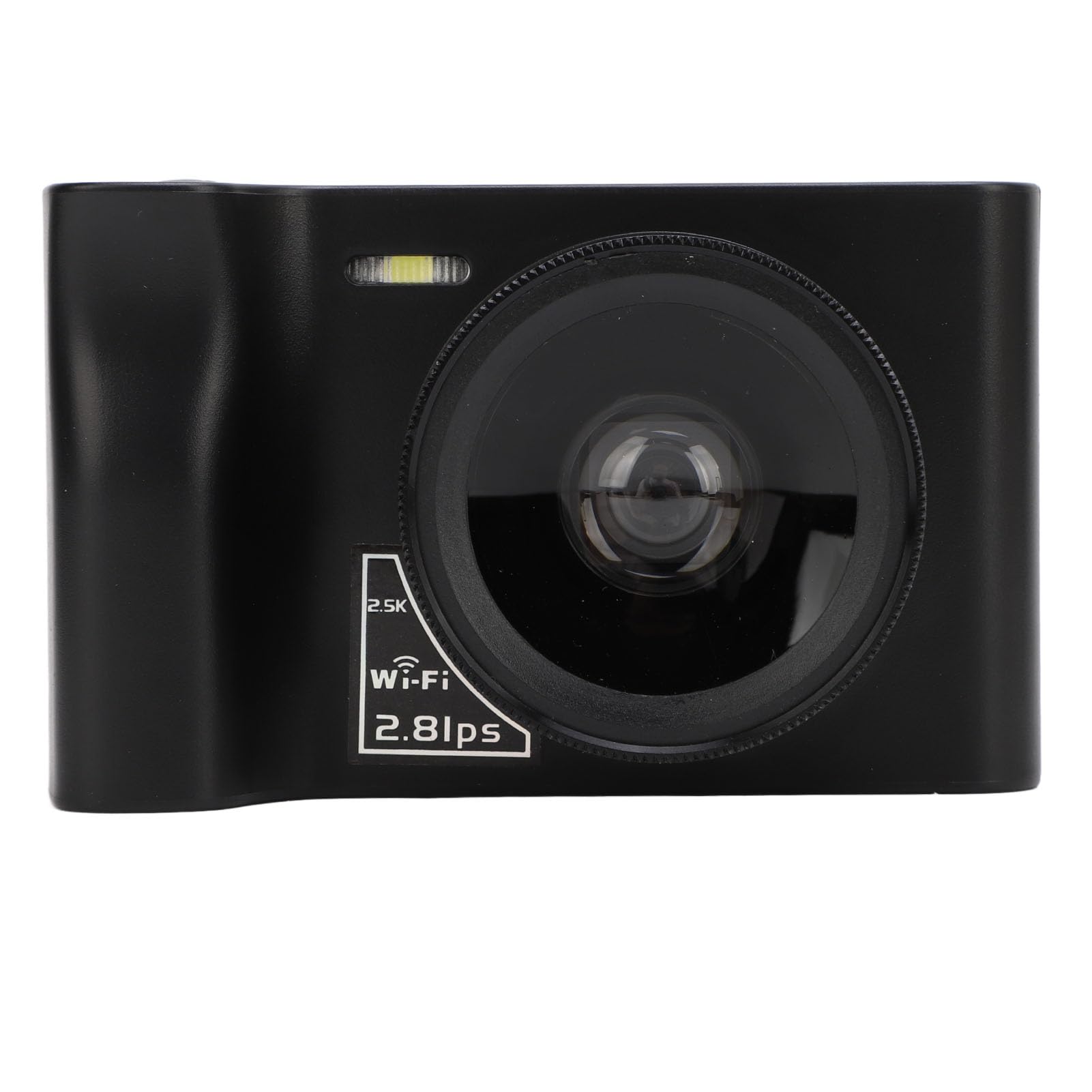 Fotocamera Digitale 2.5K 24MP 16x Zoom Digitale WIFI Fotocamera Mirrorless per Viaggi, Giochi MP3 in Plastica 1800mAh con Schermo da 2,88 Pollici per Principianti (BLACK)