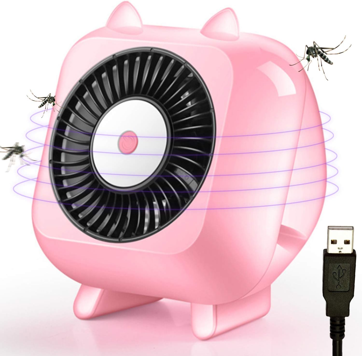 Mosquito killing lamp Mosquito Killer USB Powered Bug Zapper Trap Lamp Eco-Friendly Non-Toxic Portable Electric Mosquito Lamp Night Light Insect Mosquito Attracts Fruit Flies Pest Repeller