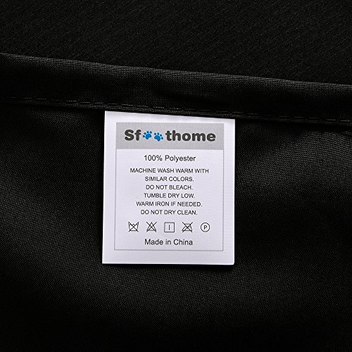 Sfoothome BS-BLACK-3 Queen Sheets Set - Black Hotel Luxury 4-Piece Bed Set thumb #4