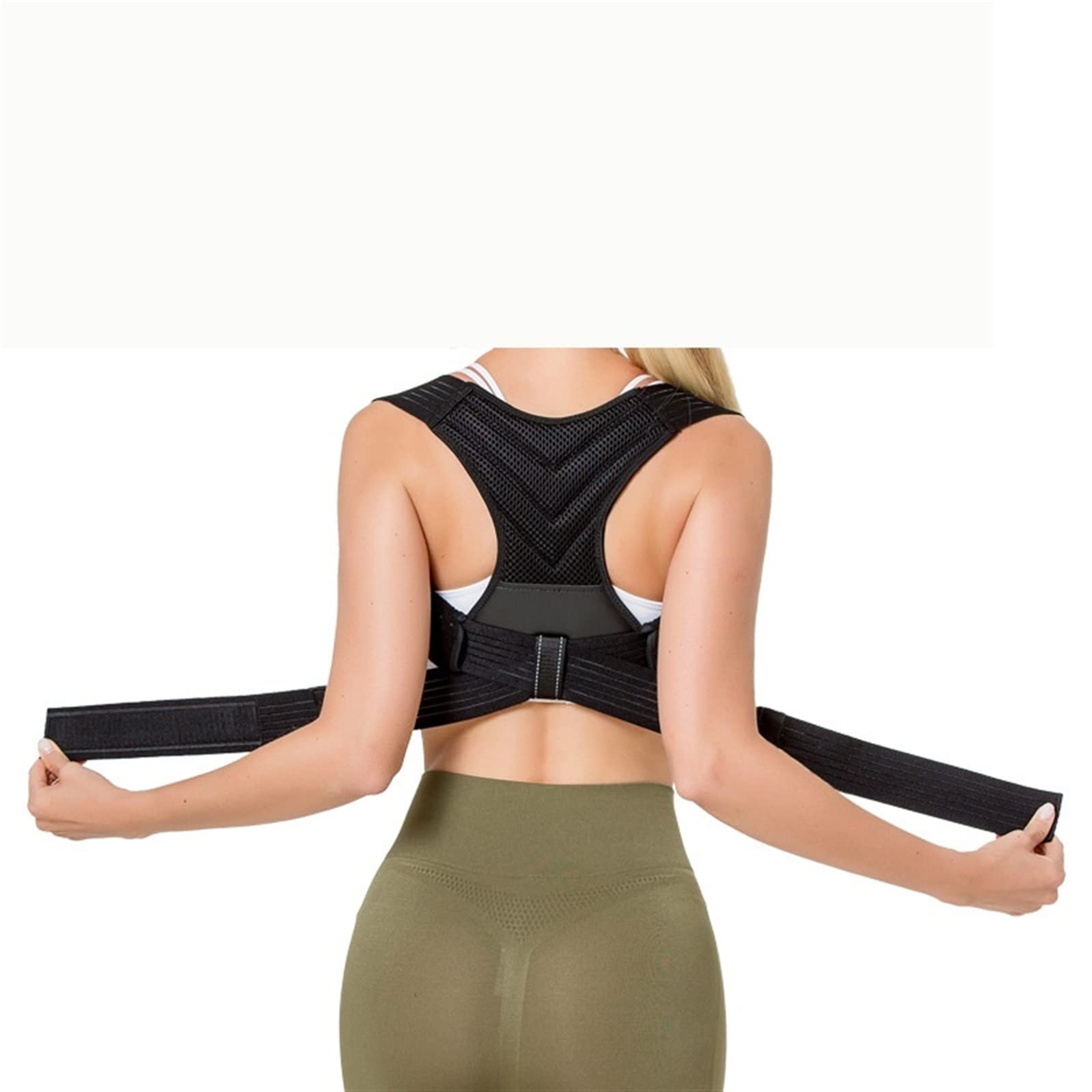 Correcteur de posture ajustable pour redressement du haut du dos efficace