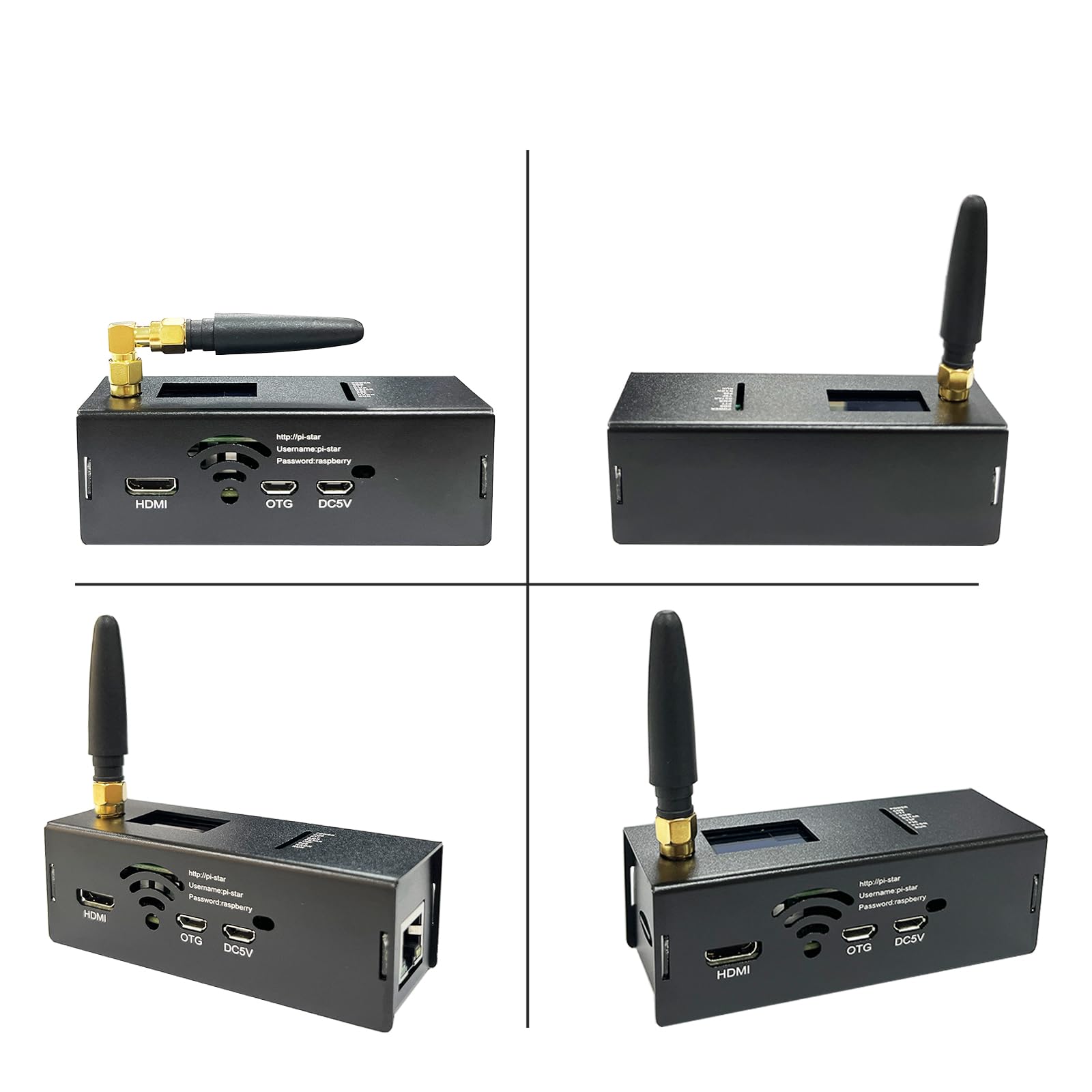 MM100 Dmr Hotspot avec port WiFi Ethernet Voice Modem Raspberry Pi Zero W Dstar Ysf C4fm Two Colors OLED Screen