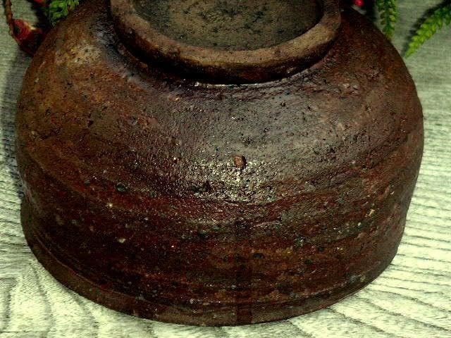 大変に古い 信楽 茶碗 無銘 桐箱付き 骨董品♥大変に古い 信楽 茶碗 桐