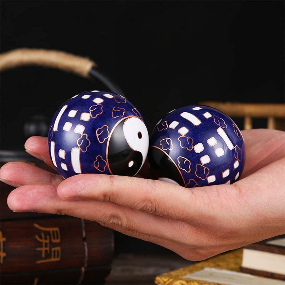 Palle Antistress per Adulti, Palle Cinesi per la Salute Palle Antistress per Adulti Palle per Esercizi Palle Cinesi per la Salute con Carillon e Simbolo Yin Yang Palle PE