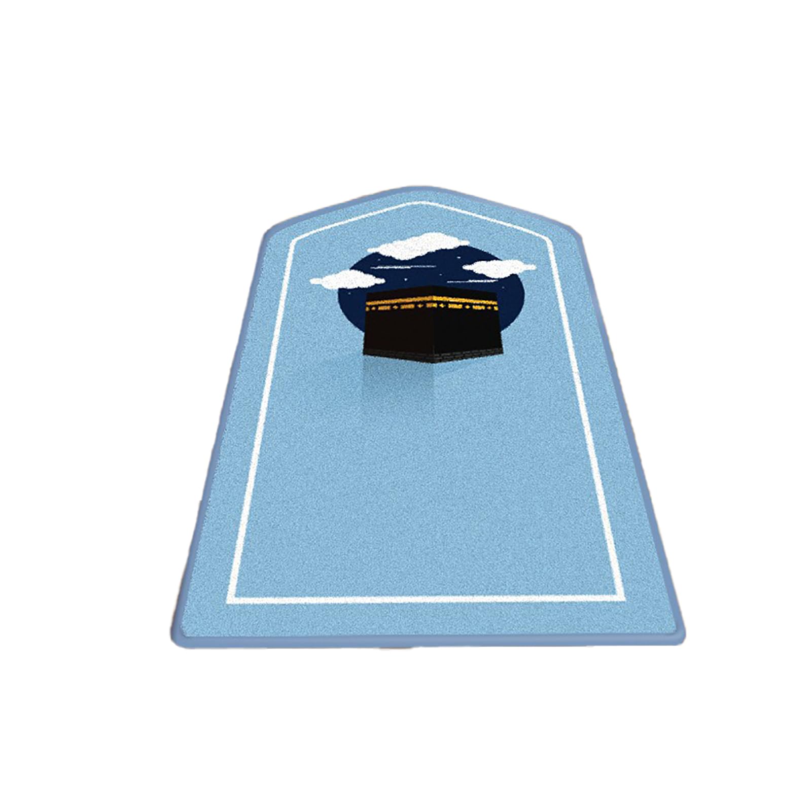 Tapis de prière irrégulier en flanelle, épais et confortable, tapis de prière et couverture adapté pour s'agenouiller, utilisé pour la décoration de vacances, G, 50 x 90 cm