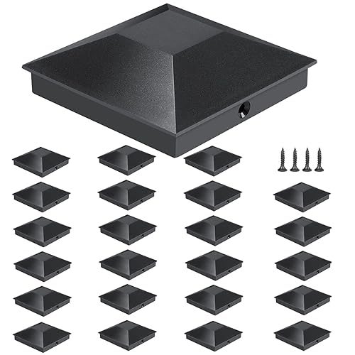 Tapones para postes de valla de madera, 4 x 4 (3.5 x 3.5 pulgadas), plástico PP a prueba de agua, a prueba de rayos UV, evita que el poste se