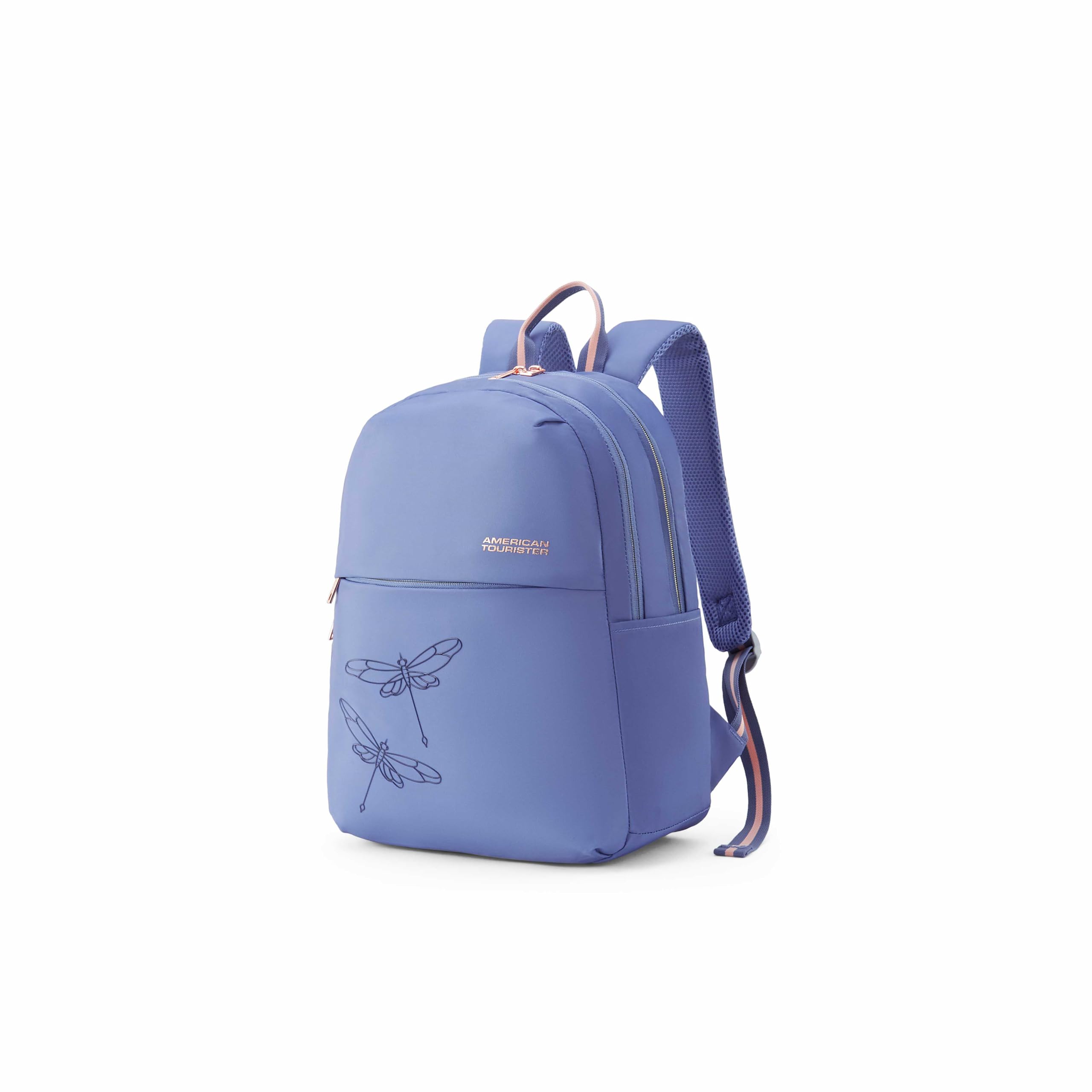 american tourister Dona | 21 Ltrs | 2 Compartments | Bottle Pocket | Ergonomic Padded Back Panel & Shoulder Straps | High School Backpack | 1 Year International Warranty | Navy-picture-12