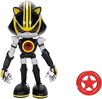 Vista 1 de Sonic the Hedgehog 4-inch Metal Sonic 3.0 Action Figure with Red Star Accessory. Ages 3+ (Officially licensed by Sega)