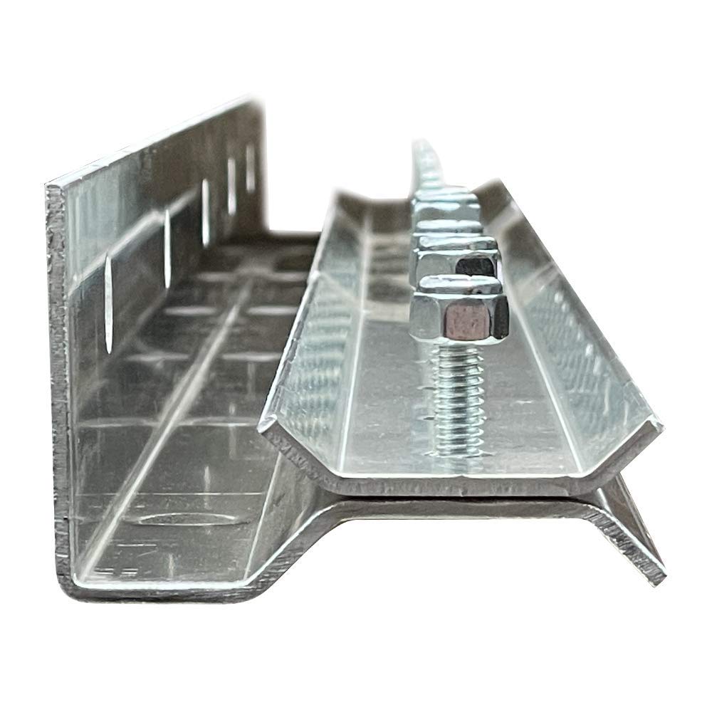 Resilia - Universal Industrial Mounting Hardware for Strip Curtain Doors - 3 Foot Aluminum Strip (1 Bracket)