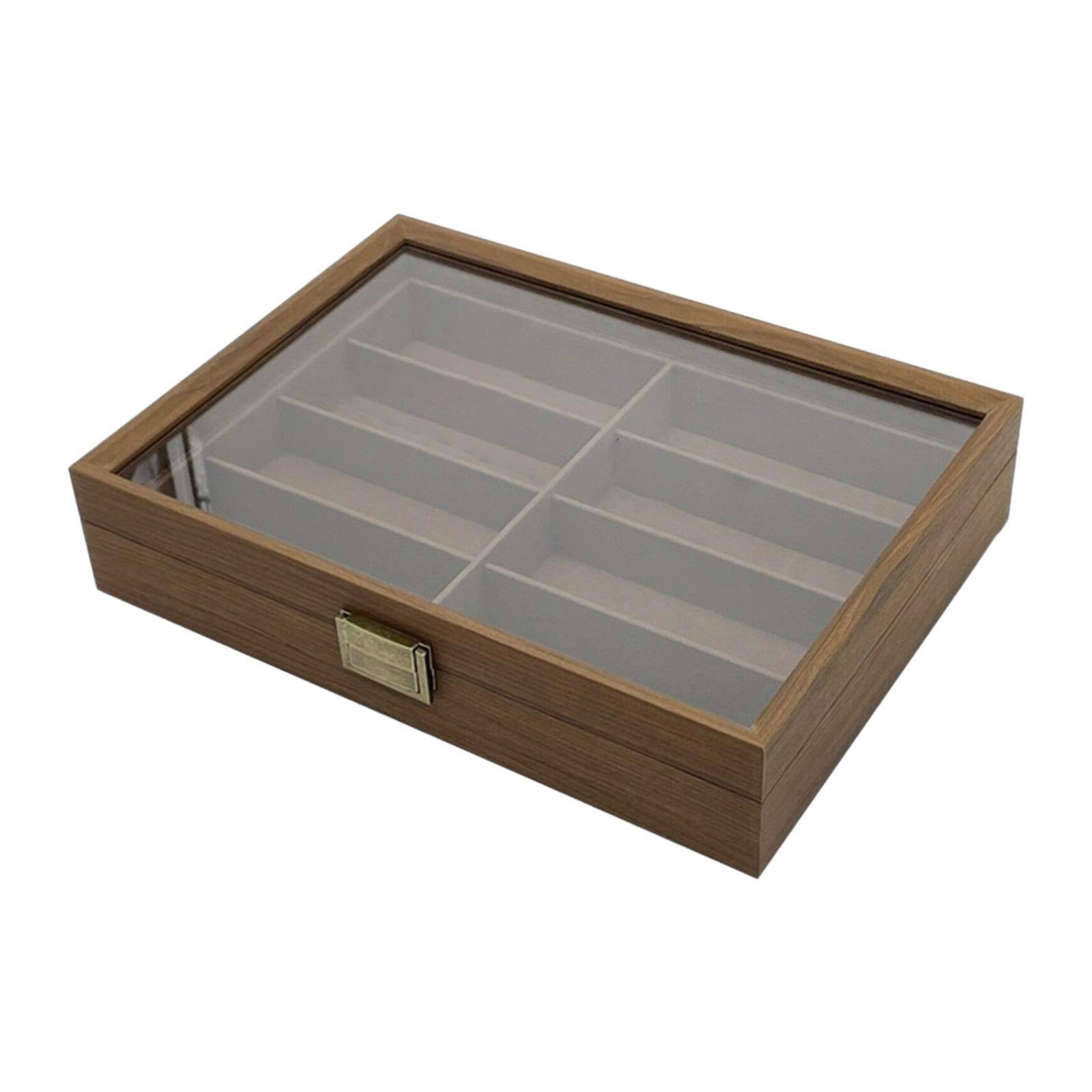 Aufbewahrungsbox für Sonnenbrillen aus Holz – Ideal für Damen und Herren – Geschenkidee für modebewusste Menschen. Bietet ausreichend Platz