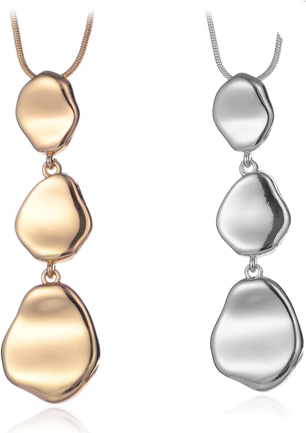Long Pendant Necklaces For Women Multi-Layer Pendant Y Necklace Set Statement Pendant Chic Jewelry
