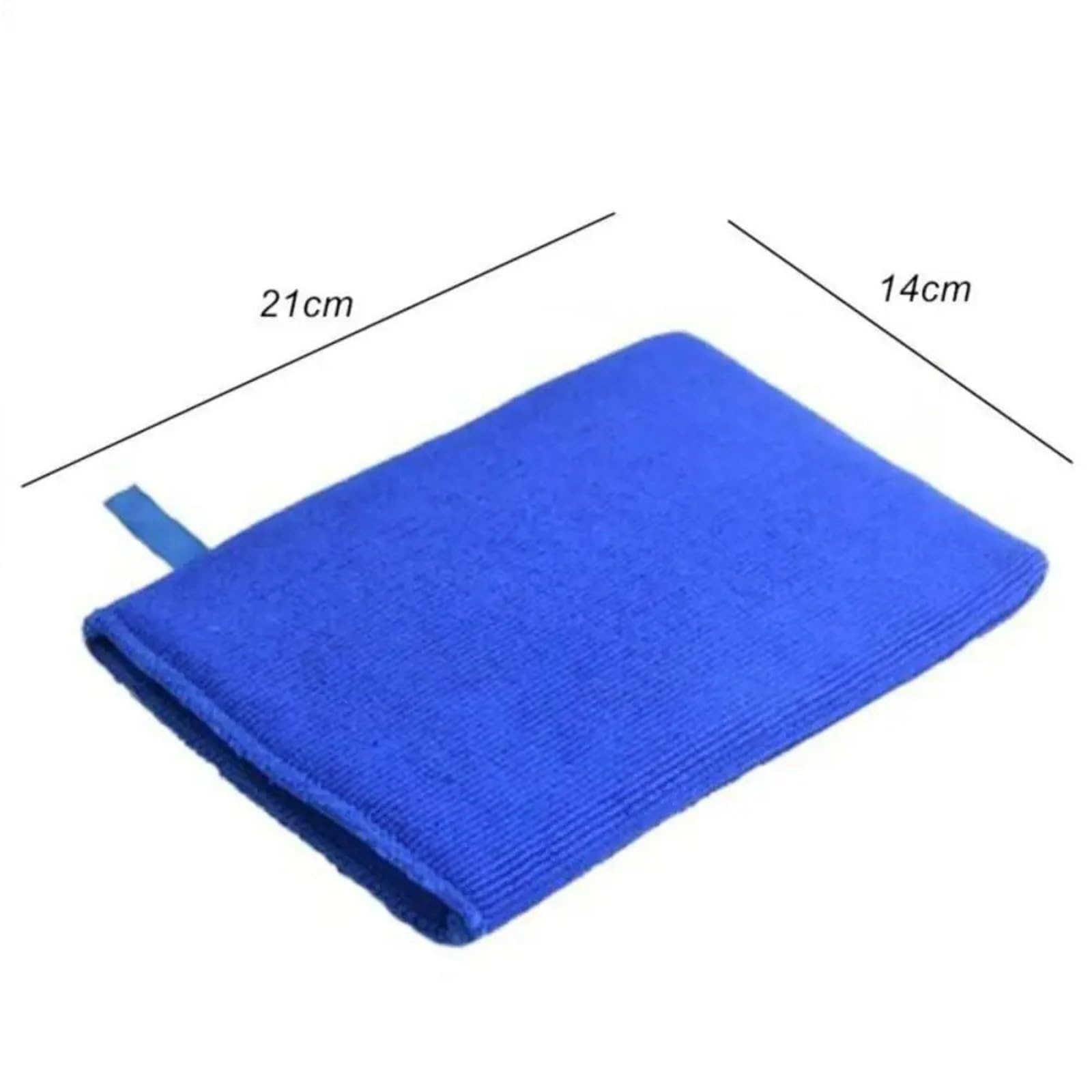 Barra Di Argilla for Autolavaggio Con Fango Vulcanico Da 2 Pezzi | Guanto in spugna di microfibra blu