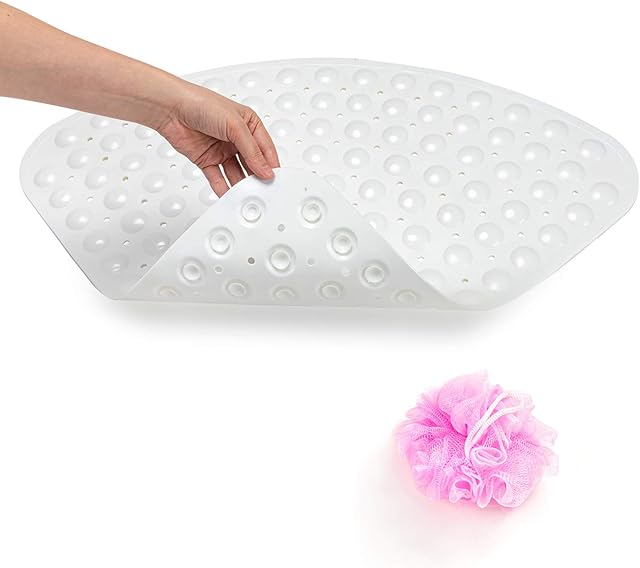 Vinclus Mat for Bath ,Non Slip Bath Mat,Corner Shower Mat,Anti-Bacterial Suction Mat,Anti-Slip Bath Mat, Safety MatMat for Shower or Tub