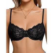 Avidlove Womens Lace Bra Sexy Balconette Bras Unlined Lingerie A-D, S-2XL