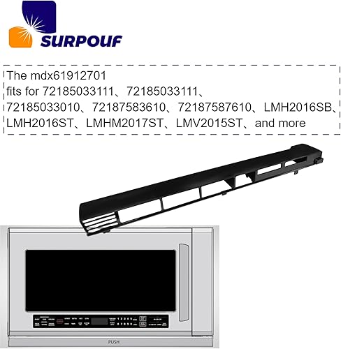 Miniatura 3 de MDX61912701 Rejilla de ventilación de microondas para LG Reemplazo 2119394, AP5202555, EAP3535252, PS3535252 Accesorio de ventilación superior (1