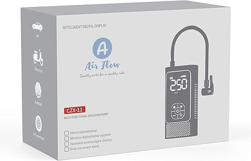 Miniatura 8 de Inflador de neumáticos Compresor de aire portátil - Bomba de aire 4 veces más rápida de 150 PSI para neumáticos de automóvil - Inflador de