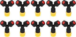 Bocal pulverizador, ponta de bico de pulverizador de plástico, 10 peças prático G1/2 rosca macho para gramados, parques para parque de irrigação de cinto verde verde